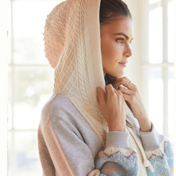 Anthropologie Clothing Daily Practice Sylvia Contrast Sweater Size L - Picture 3 of 7